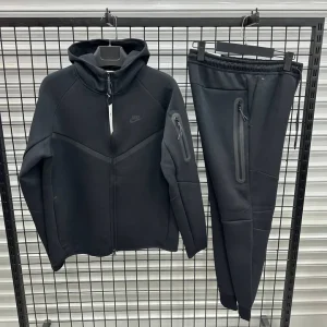 Alternative view of Nike Tech Fleece Tracksuit Combo Set (Jacket and Pants) - Black