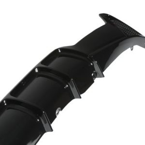 Alternative view of 14 – 19 Bmw 4 series F32 F33 F36 M Style Rear Diffuser Twin Exit – Glossy Black