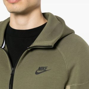 Alternative view of Nike Tech Fleece Tracksuit Combo Set (Jacket and Pants) - Green Ligh Khaki