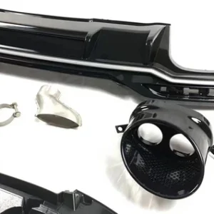 Alternative view of AUDI A4 B9 RS4 STYLE DIFFUSER WITH TIPS