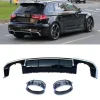 AUDI A3 / S3 8V.2 HATCHBACK RS3 STYLE DIFFUSER WITH PIPES