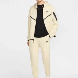 Nike Tech Fleece Tracksuit Combo Set (Jacket and Pants) - Light Khaki