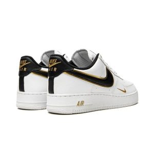 Alternative view of Nike Air Force 1 ’07 LV8 ‘Double Swoosh’ – White-Black-Gold