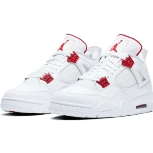 Alternative view of Air Jordan 4 Metallic Red