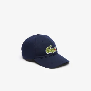 Alternative view of Lacoste Big Crocodile Adjustable Navy Cotton Cap