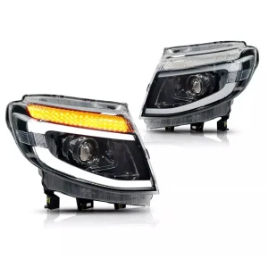 Alternative view of FORD RANGER T6 DRL LED PROJECTOR UPGRADE HEADLIGHTS