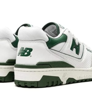 New Balance 550 White – Green Sneakers - Image 4