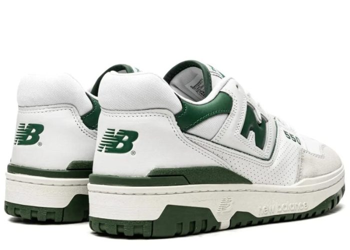 New Balance 550 White – Green Sneakers - Image 4