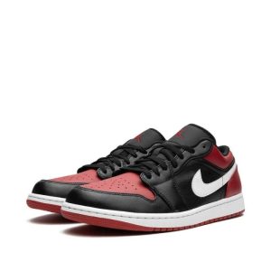 Alternative view of Nike Jordan 1 Low “Alternate Bred Toe” Sneakers