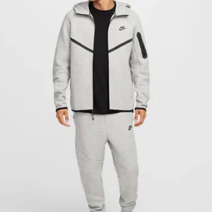 Nike Tech Fleece Tracksuit Combo Set (Jacket and Pants) - Grey