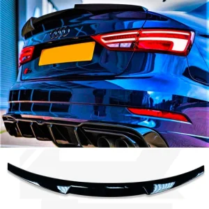 Audi A3 8v / 8v.2 Sedan Gloss Black Boot Spoiler