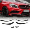 MERC W176 A-CLASS AERO STYLE GLOSS BLACK BUMPER CANARDS