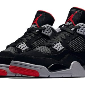 Alternative view of Air Jordan 4 Retro OG ‘Bred’ 2019 Sneakers