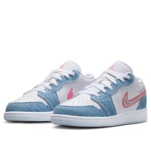 Alternative view of Nike Air Jordan 1 Low SE ‘Denim Sequin’
