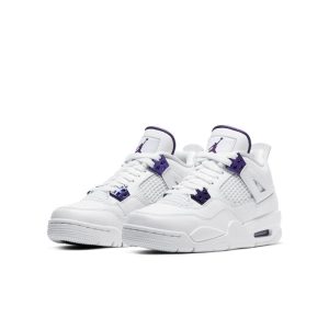 Alternative view of Air Jordan 4 Retro “Metallic Pack – Purple” Sneakers