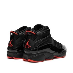 Alternative view of Air Jordan 6 Rings “Black Infrared” Sneakers
