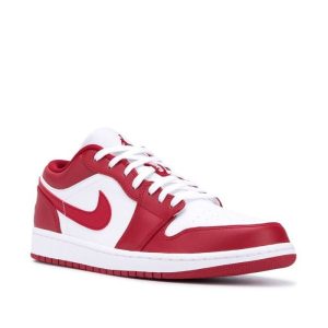 Alternative view of Nike Air Jordan 1 Low “Gym Red” Sneakers