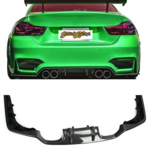 12-19 Bmw F80 M3/ F82 M4 / F83 M4 3D Style Rear Bumper Diffuser- Gloss Black